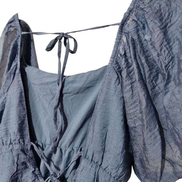 Melrose and Market top Size XXL Smoke Blue Color Open Back Lightweight - Picture 4 of 11